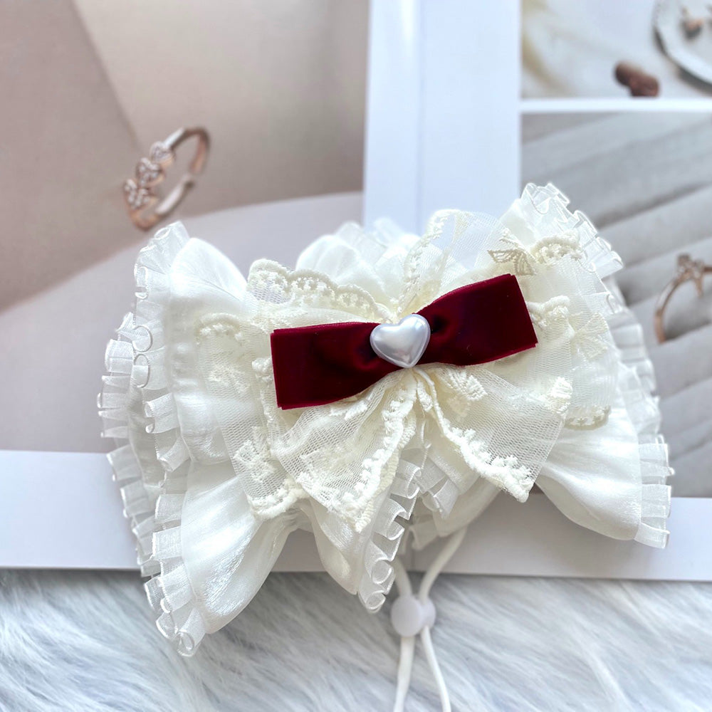 Cute Dog Headwear/Hair Ties To Dress Up Big-eared Dogs with Bow Series