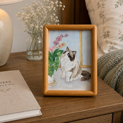 Hand-Painted Custom Watercolor Pet Portrait