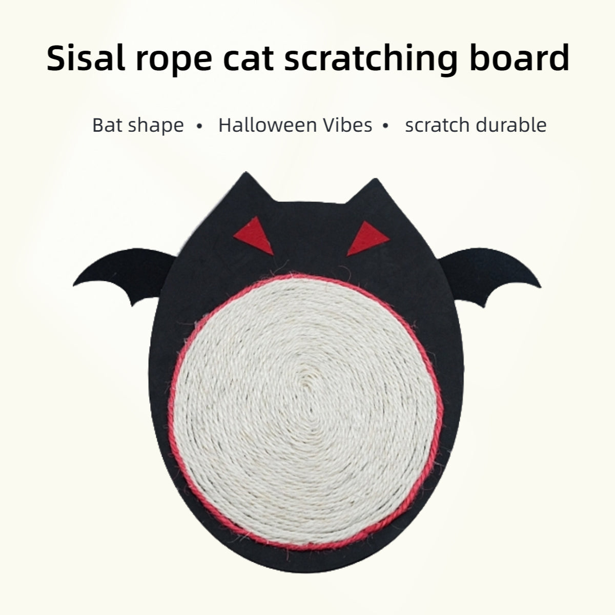 Halloween Sword Hemp Rope Bat Cat Scratch Board