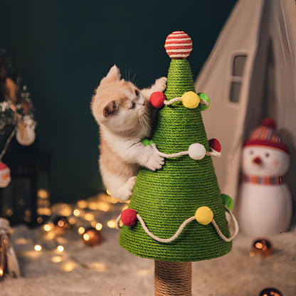 Christmas Tree Cat Scratching Post