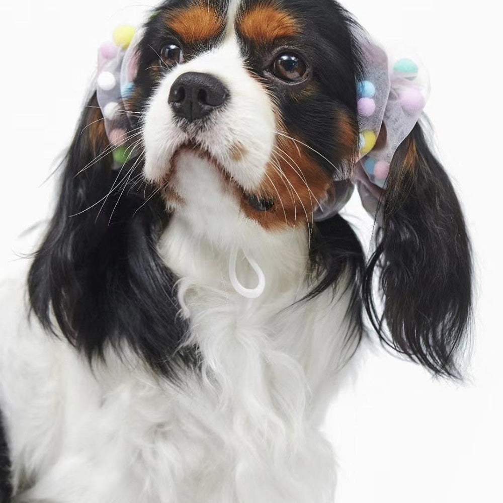 Dog Headwear Decorative Hair Ties Suitable for Long-eared Dogs