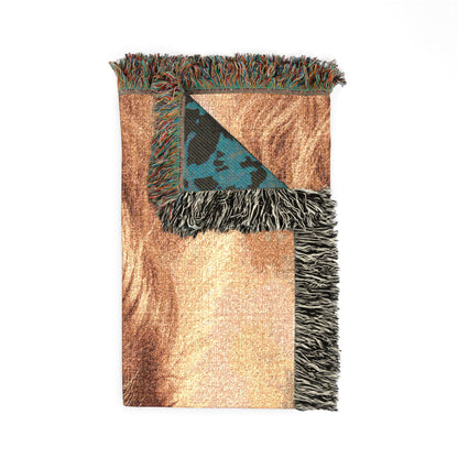Custom Pet Portrait Woven Blanket