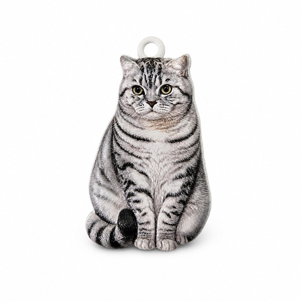 Custom Pet Portrait Cutout Relief Keychain