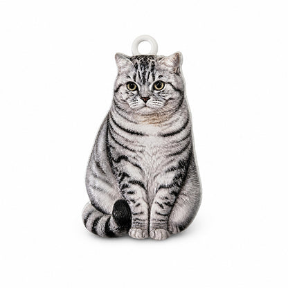 Custom Pet Portrait Cutout Relief Keychain