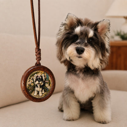 Custom Pet Relief Necklace – Wood Frame