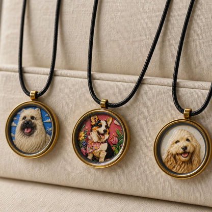 Custom Pet Relief Necklace – Metal Frame
