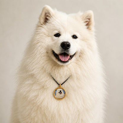 Custom Pet Relief Necklace – Metal Frame