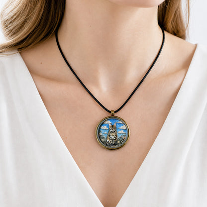 Custom Pet Relief Necklace – Metal Frame