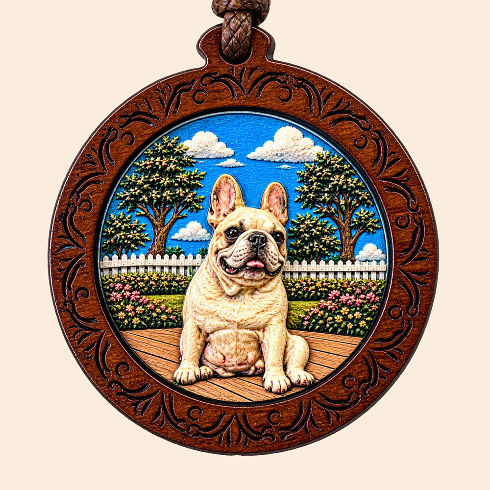 Custom Pet Relief Necklace – Wood Frame