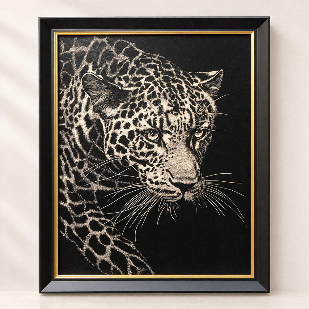 Hand-Engraved Custom Pet Portrait on Wood