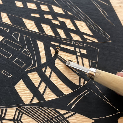 Hand-Engraved Custom Pet Portrait on Wood