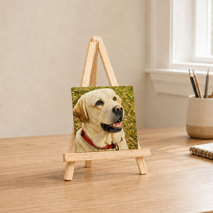 Custom 3D Relief Pet Portrait Magnet