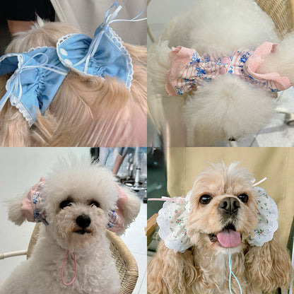 Handmade Cute Dog Headwear Series To Dress Up Big Eared Dogs