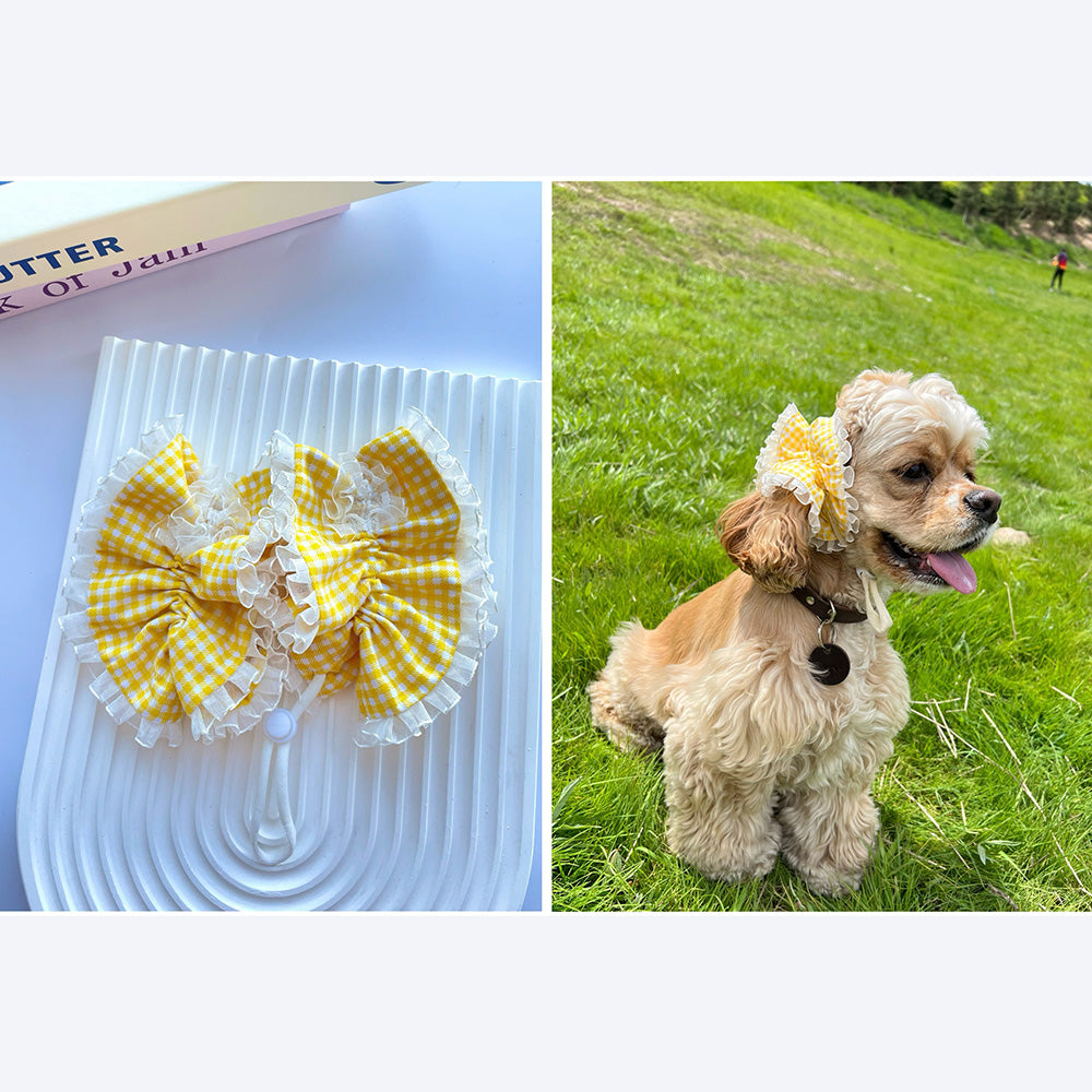 Dog Headwear Decorative Hair Ties Suitable for Long-eared Dogs